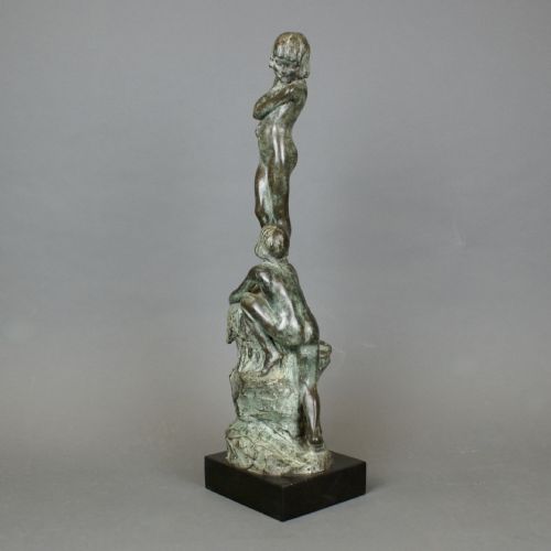 A BRONZE STATUE BY ELIZABETH ANNA CLAPP - ADDITIONAL PHOTO 2