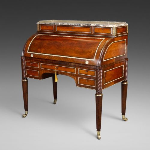 A SUPERB CYLINDER DESK IN THE MANNER OF JOHN MCLEAN - ADDITIONAL PHOTO 2