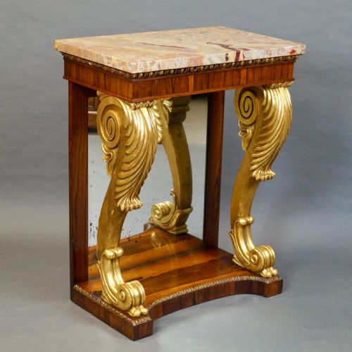fig 1. An Extravagant Regency Rosewood Console