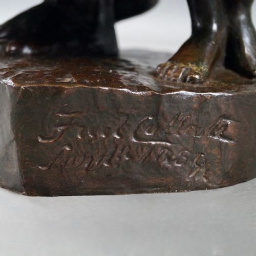 A CHARMING LARGE SCALE 19THC BRONZE GROUP - ADDITIONAL PHOTO 5