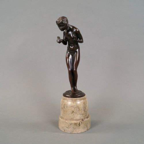 A BRONZE FIGURE TITLED THE FROG PRINCE - ADDITIONAL PHOTO 4