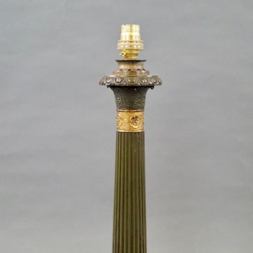 A FINE PAIR OF BRONZE ORMOLU TABLE LAMPS - ADDITIONAL PHOTO 3