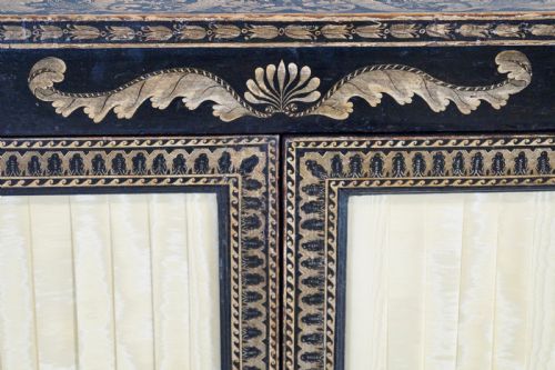 A RARE REGENCY PENWORK SIDE CABINET - ADDITIONAL PHOTO 1