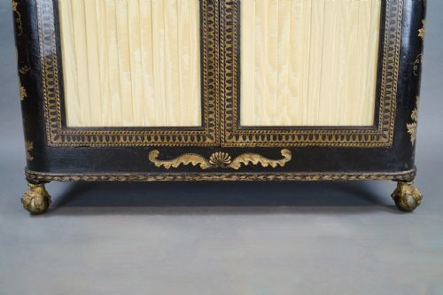 A RARE REGENCY PENWORK SIDE CABINET - ADDITIONAL PHOTO 5