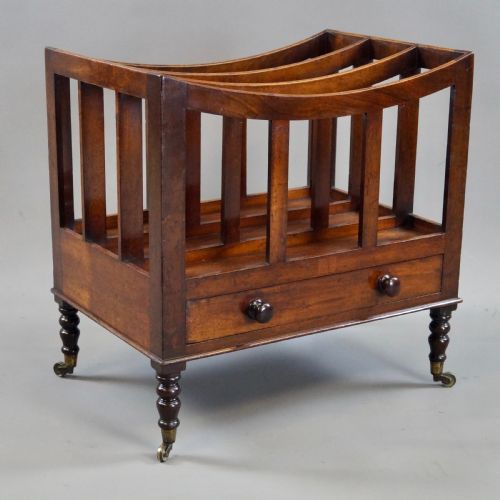 A LARGE CUBAN MAHOGANY CANTERBURY - ADDITIONAL PHOTO 3