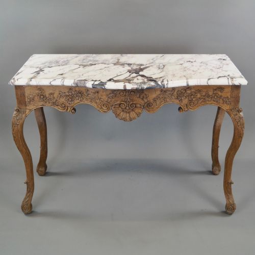A LATE 18THC CARVED OAK CONSOLE - ADDITIONAL PHOTO 1