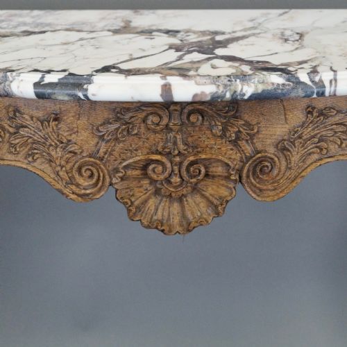 A LATE 18THC CARVED OAK CONSOLE - ADDITIONAL PHOTO 4