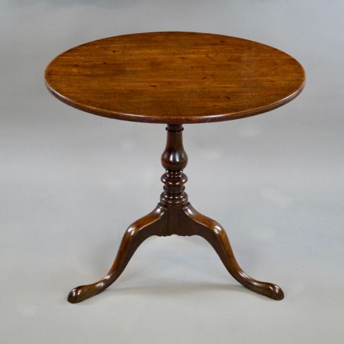 A GEORGE III TRIPOD TABLE WITH EXCEPTIONAL COLOUR - ADDITIONAL PHOTO 1