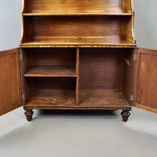REGENCY MAHOGANY WATERFALL BOOKCASE - ADDITIONAL PHOTO 5