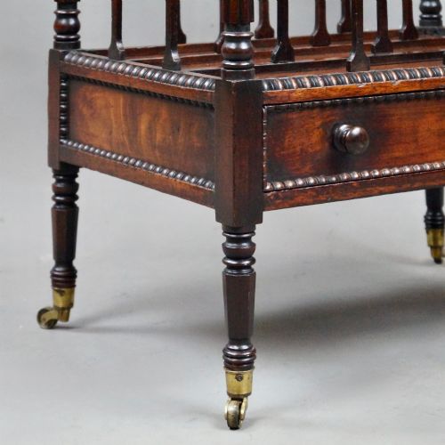 AN UNUSUAL WILLIAM IV MAHOGANY CANTERBURY - ADDITIONAL PHOTO 3