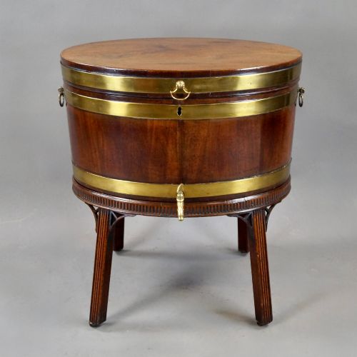 A FINE GEORGE III MAHOGANY WINE COOLER - ADDITIONAL PHOTO 2