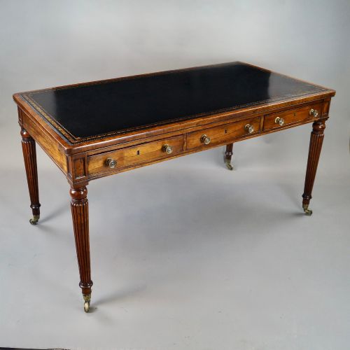A SUPERB REGENCY ROSEWOOD WRITING TABLE