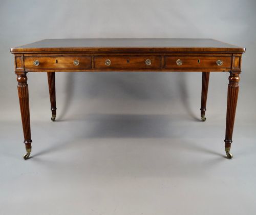 A SUPERB REGENCY ROSEWOOD WRITING TABLE - ADDITIONAL PHOTO 1