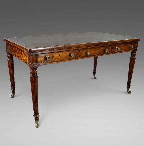 A SUPERB REGENCY ROSEWOOD WRITING TABLE - ADDITIONAL PHOTO 2