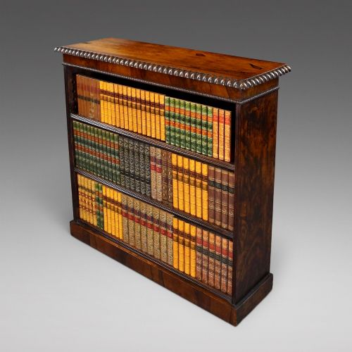 A William IV Rosewood Open Bookcase