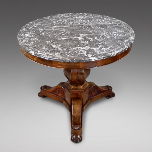 A French Flame Mahogany Gueridon/centre Table