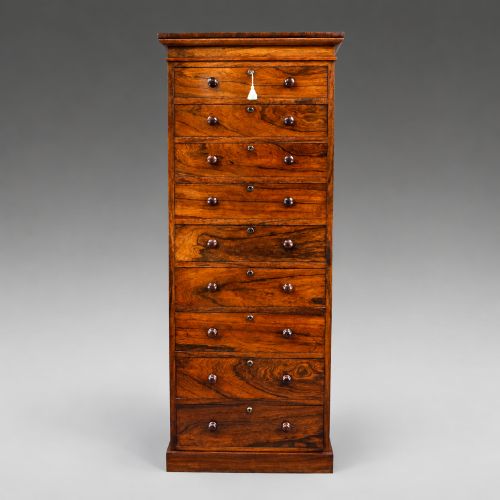 A Lovely Quality Rosewood Tall Chest of Drawers