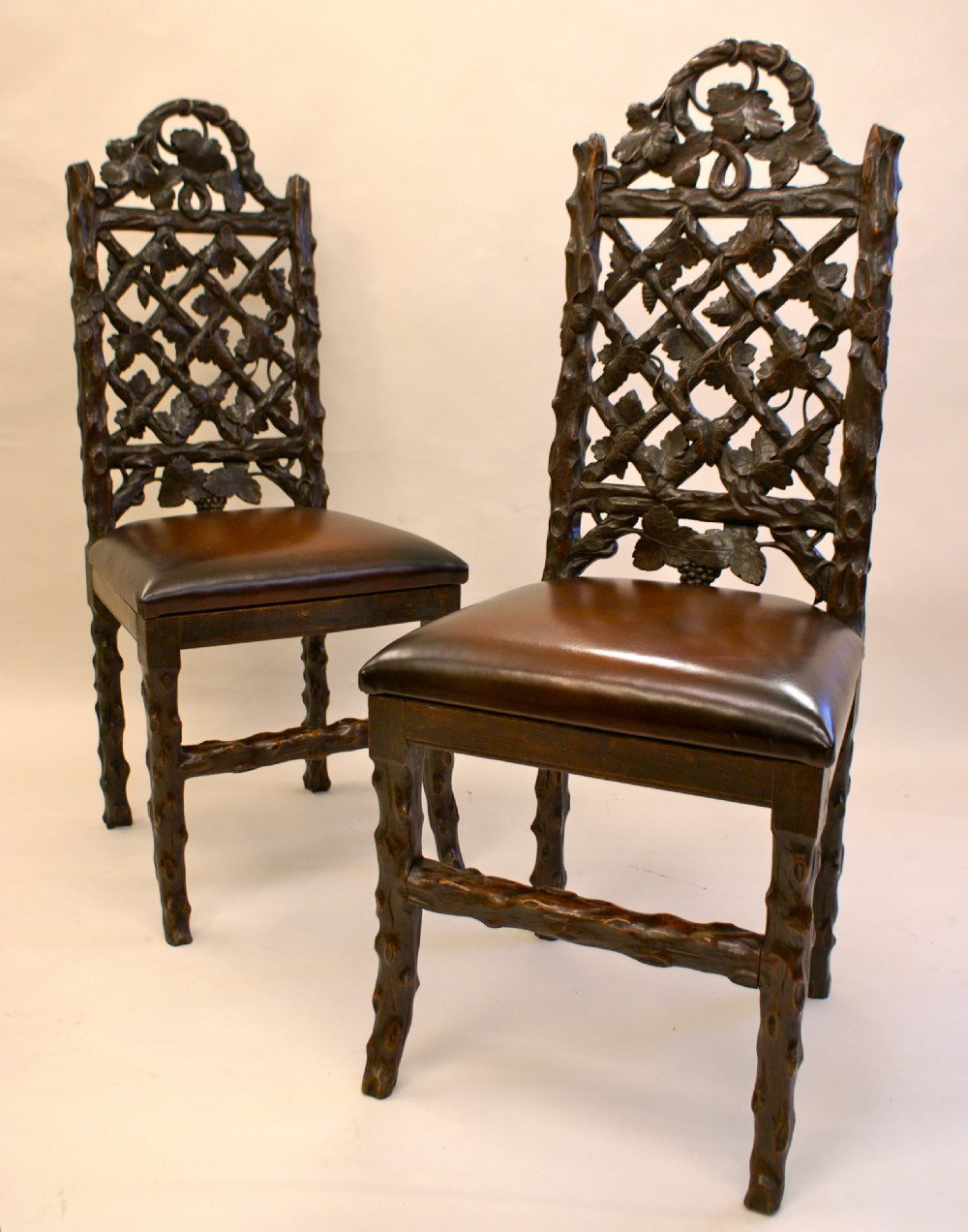 A Highly unusual pair of mid 19th century 