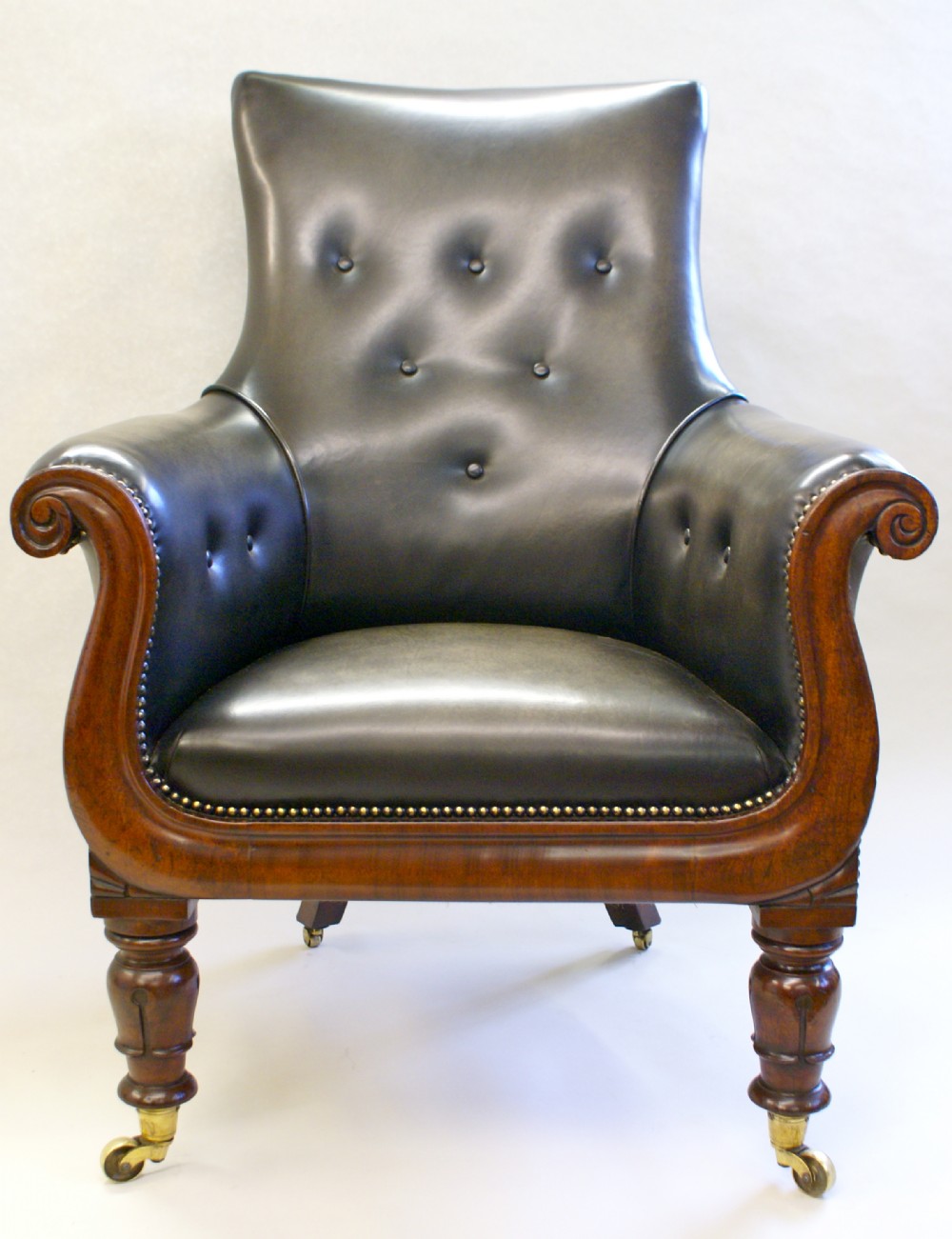 A William IV Library arm chair.