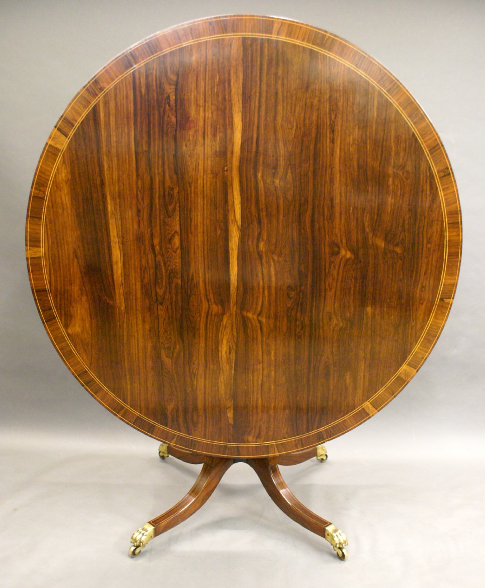 A high quality Regency rosewood centre table