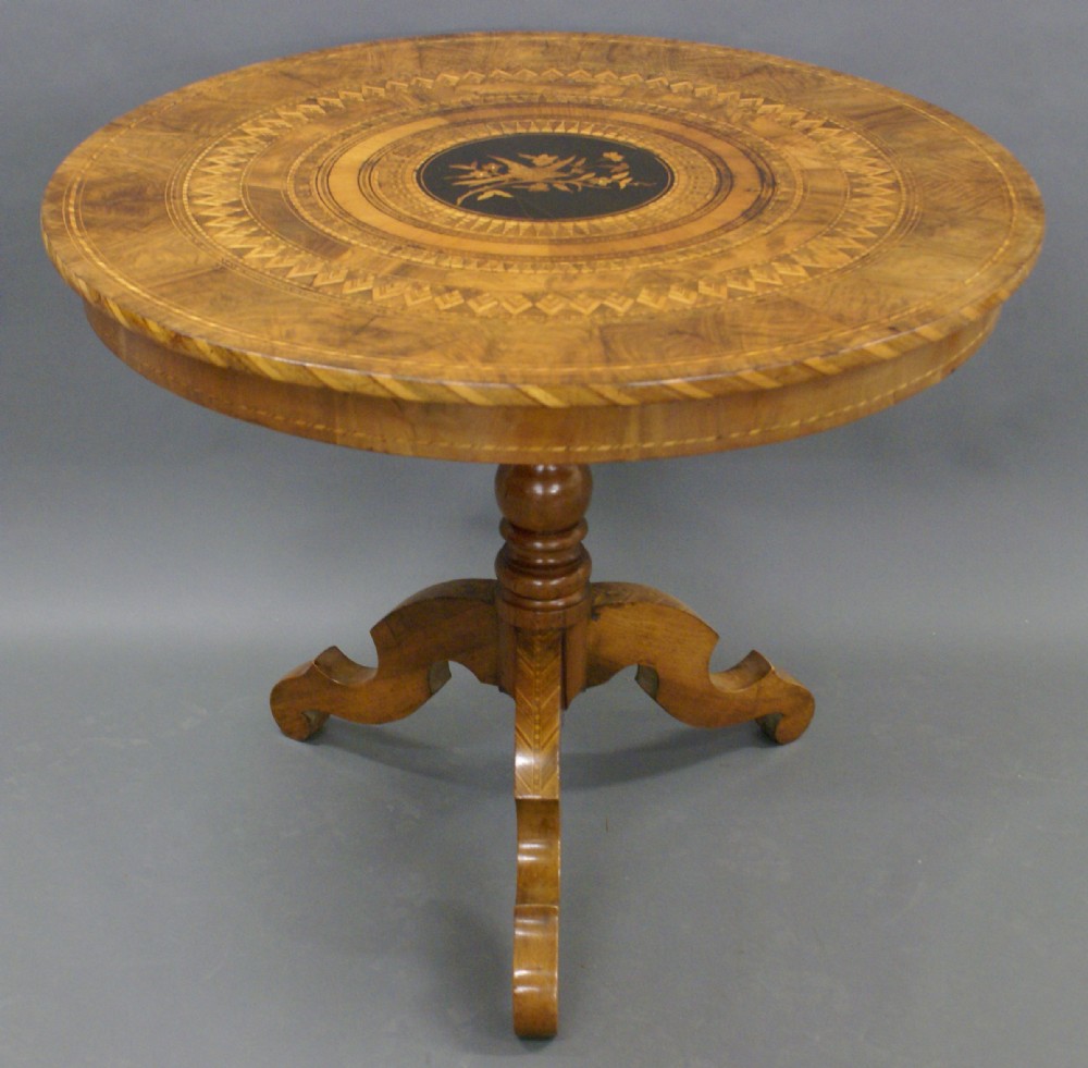 A 19th century,Sorrento Ware Gueridon or centre table.