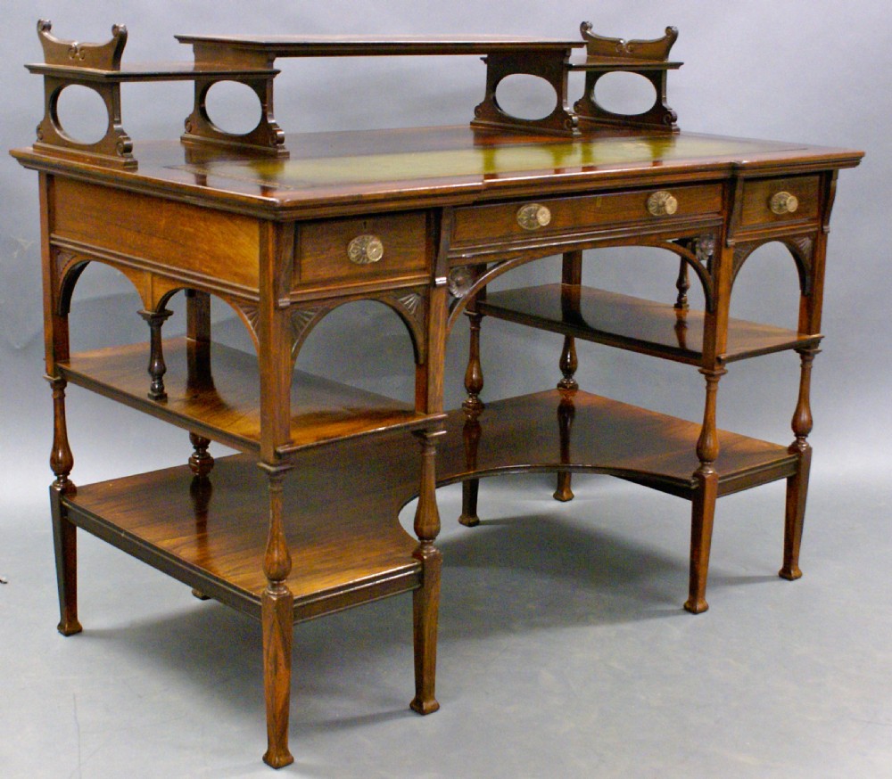 A superb quality aesthetic movement desk