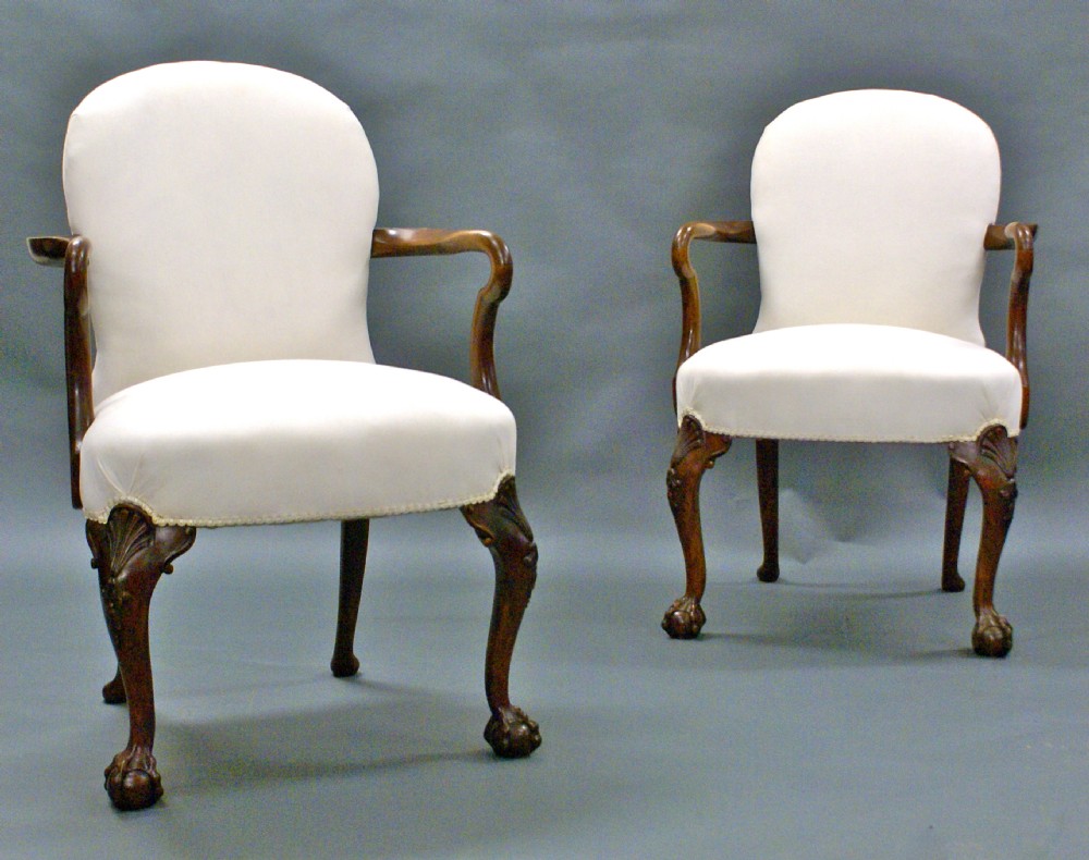 A good pair of George II style arm chairs