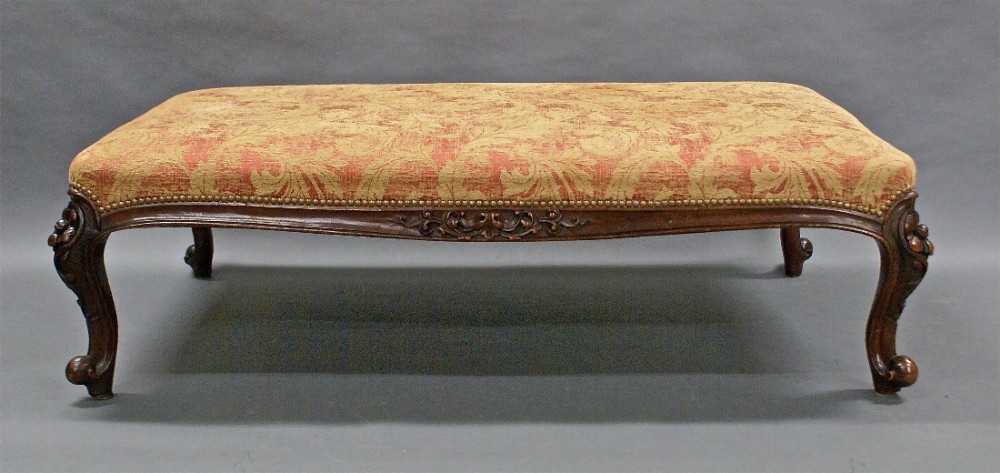 A very large Victorian stool