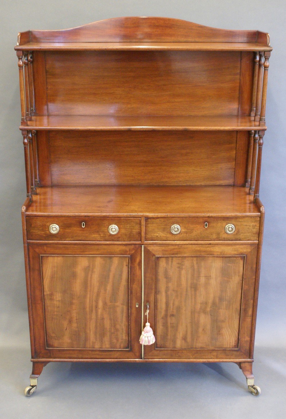 An unusual Georgian dwarf bookcase