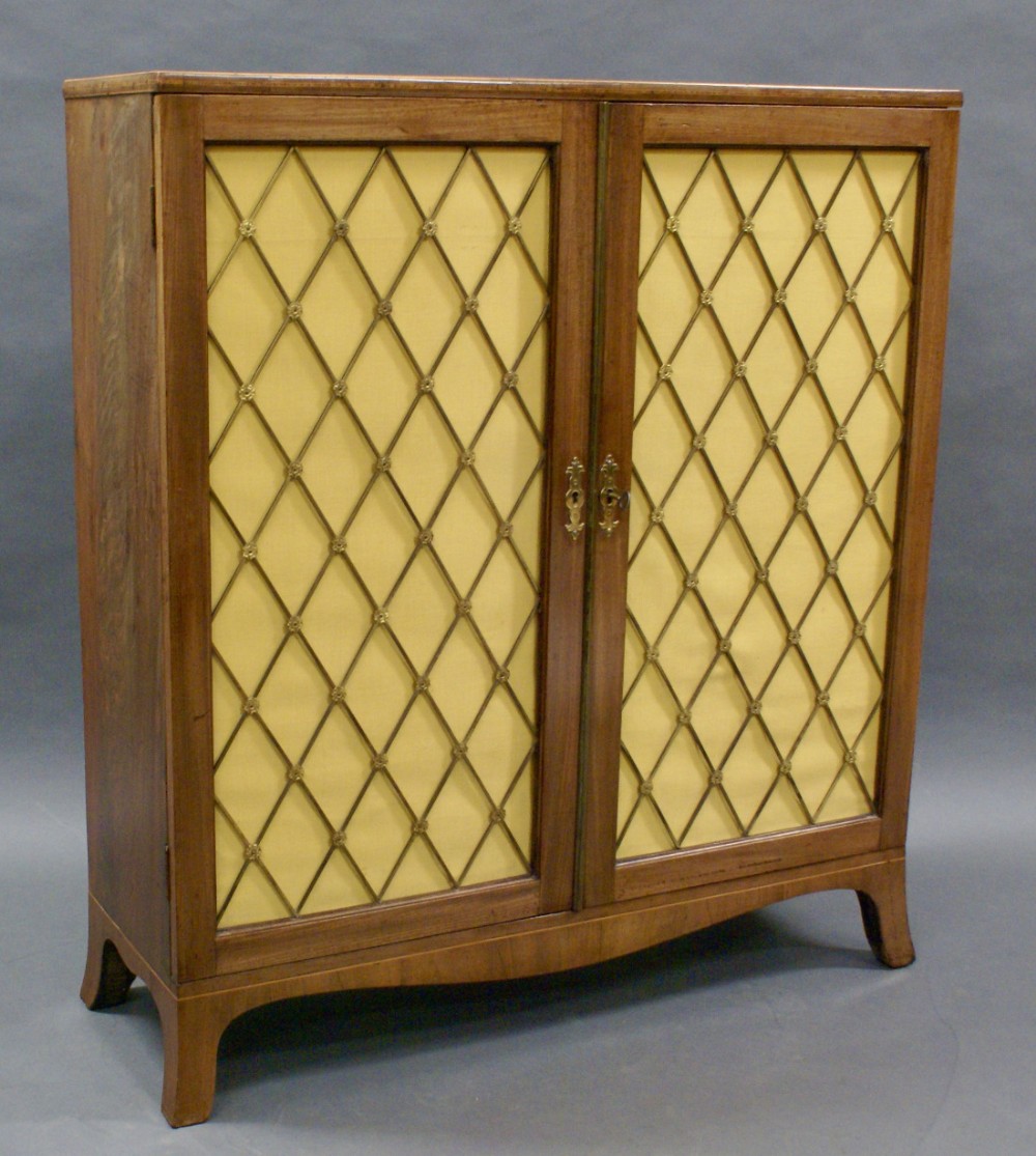 A fine George III mahogany side cabinet