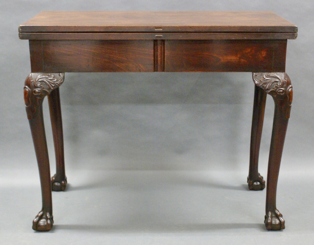 An Irish, Chippendale period mahogany tea table View VIII