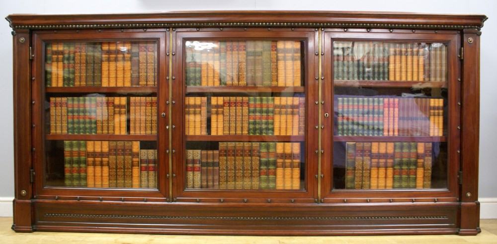 A large glazed low bookcase  View II