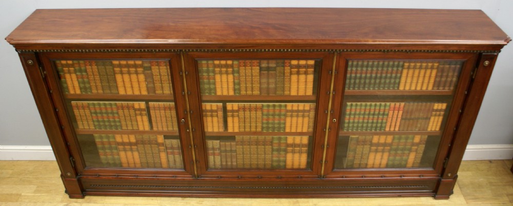 A large glazed low bookcase  View VIII