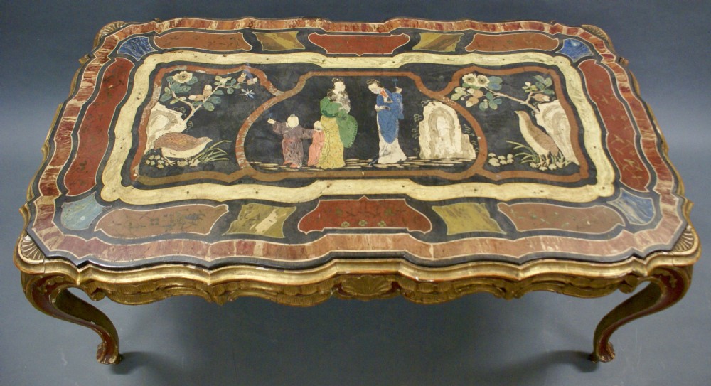 A superb 18th century Italian Scagliola coffee table View III