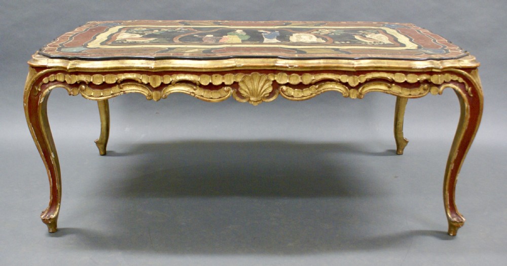 A superb 18th century Italian Scagliola coffee table View V