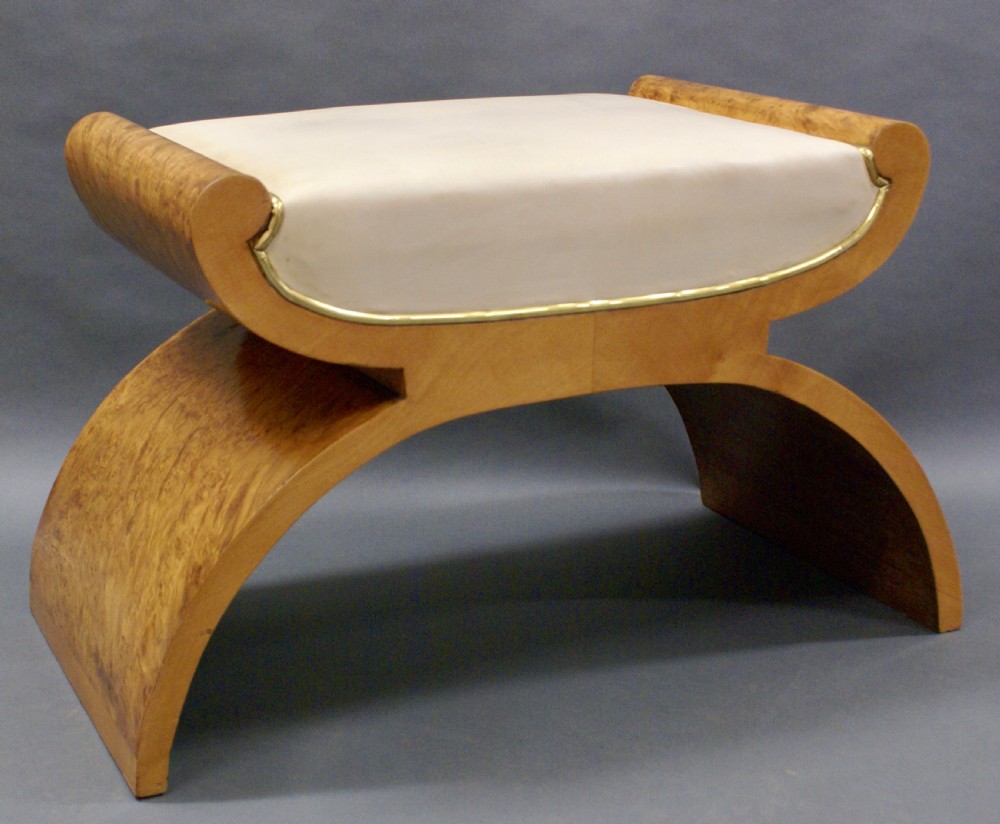 An Art Deco dressing stool by Epstein