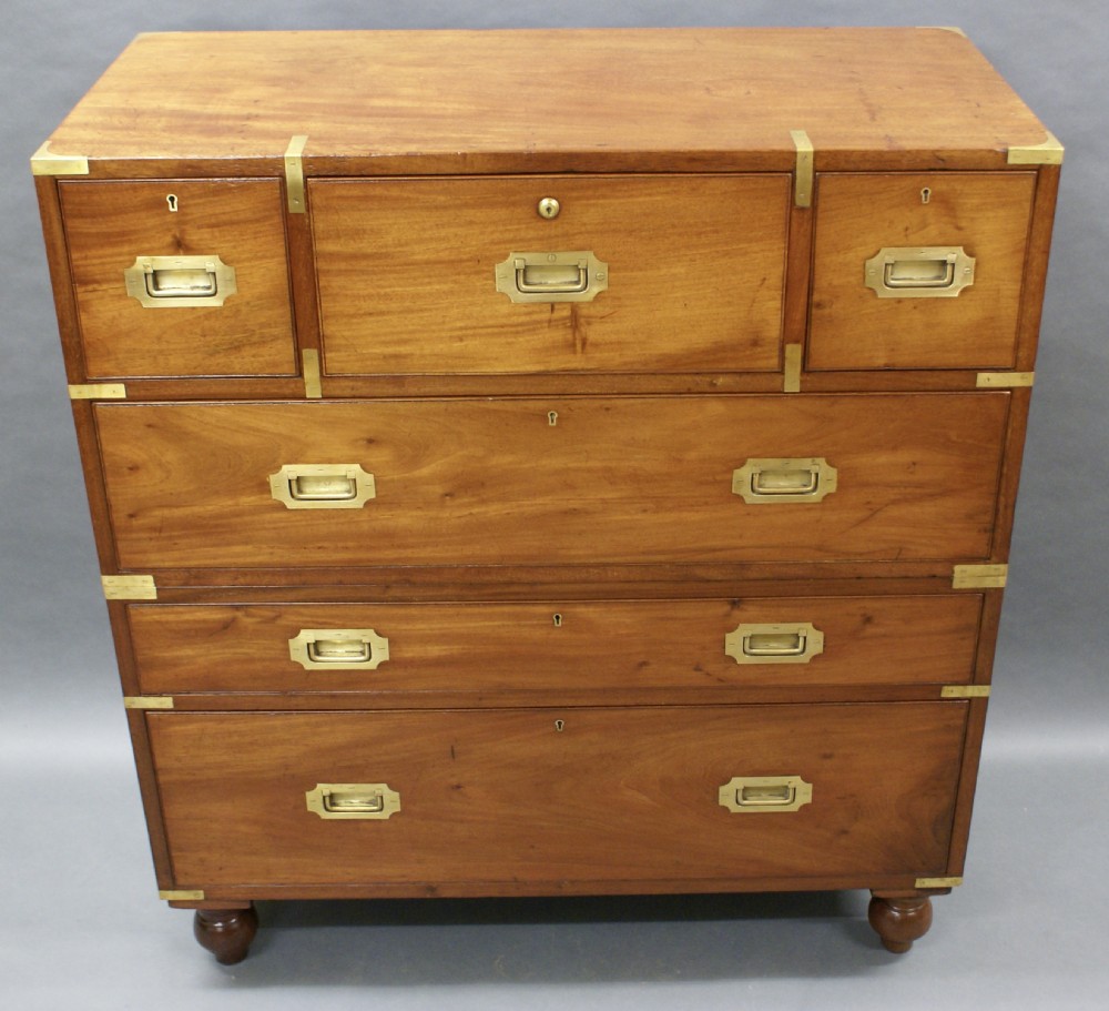 A mid 19th century secretaire Military chest View VII