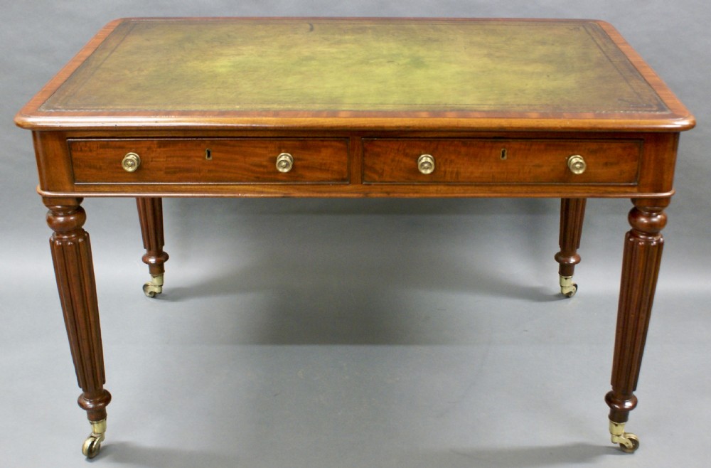 A fine quality mahogany writing table View IV