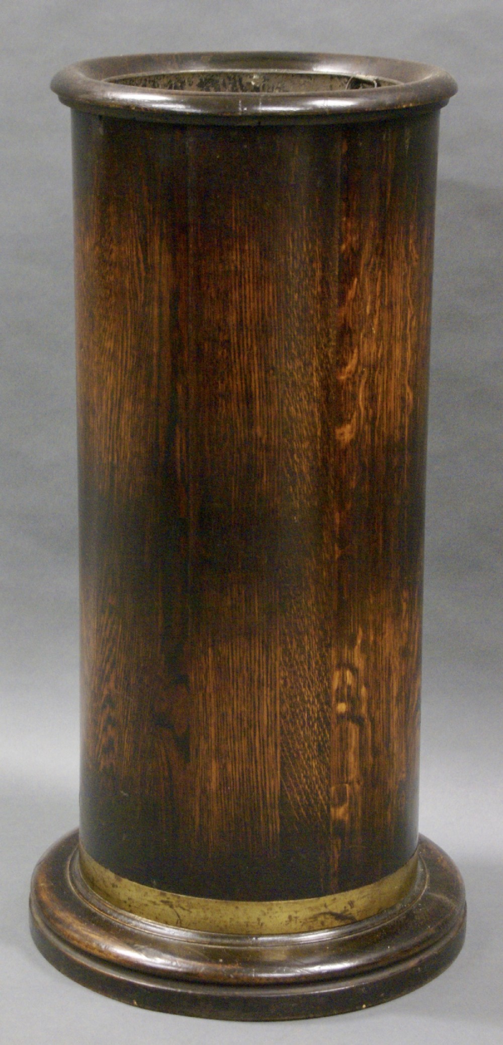 A Victorian oak stick stand