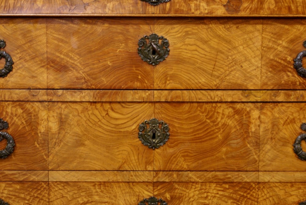A superb French, Hungarian watered ash commode View V