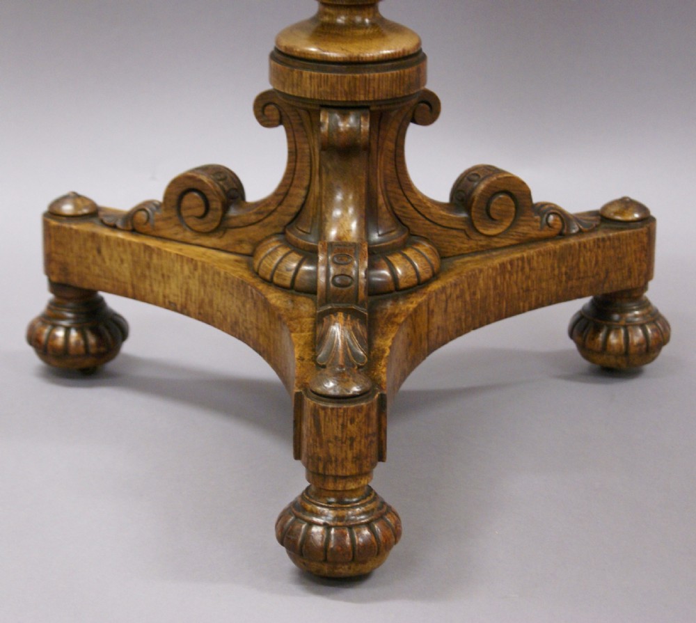A fine quality tripod table attributed to James Shoolbred & Co. View II