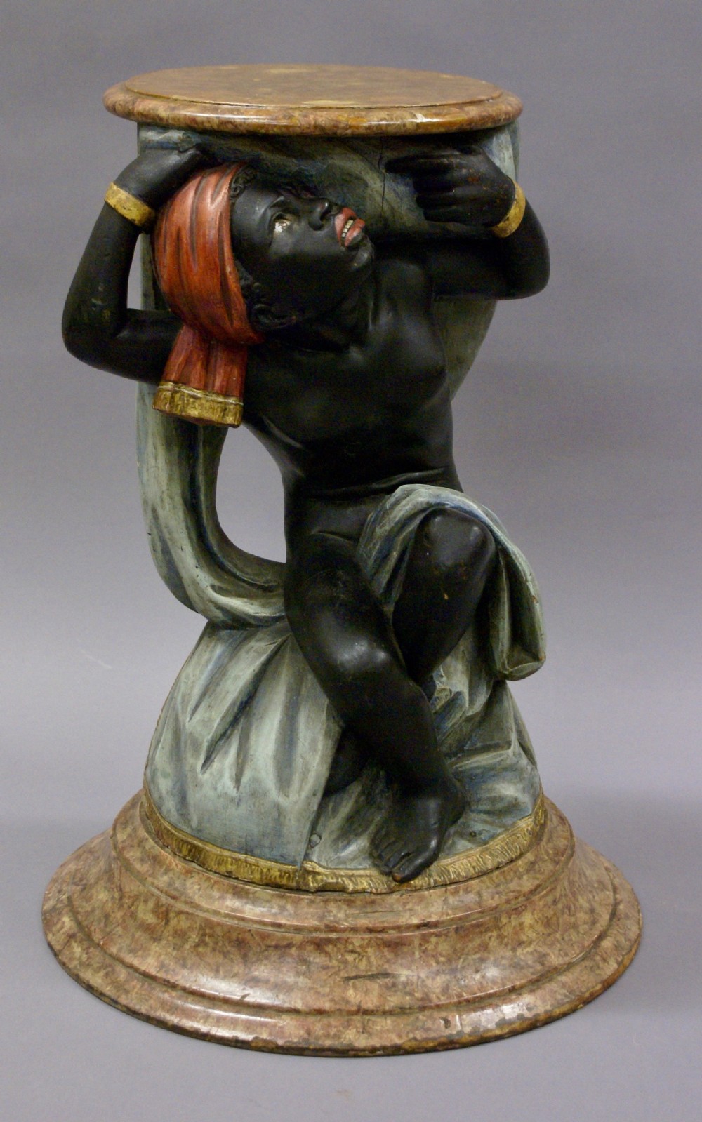 A highly decorative Venetian Blackamoor