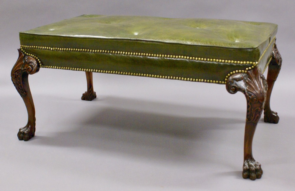 A superb pair of George II style stools View VI
