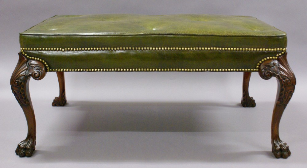 A superb pair of George II style stools View VIII