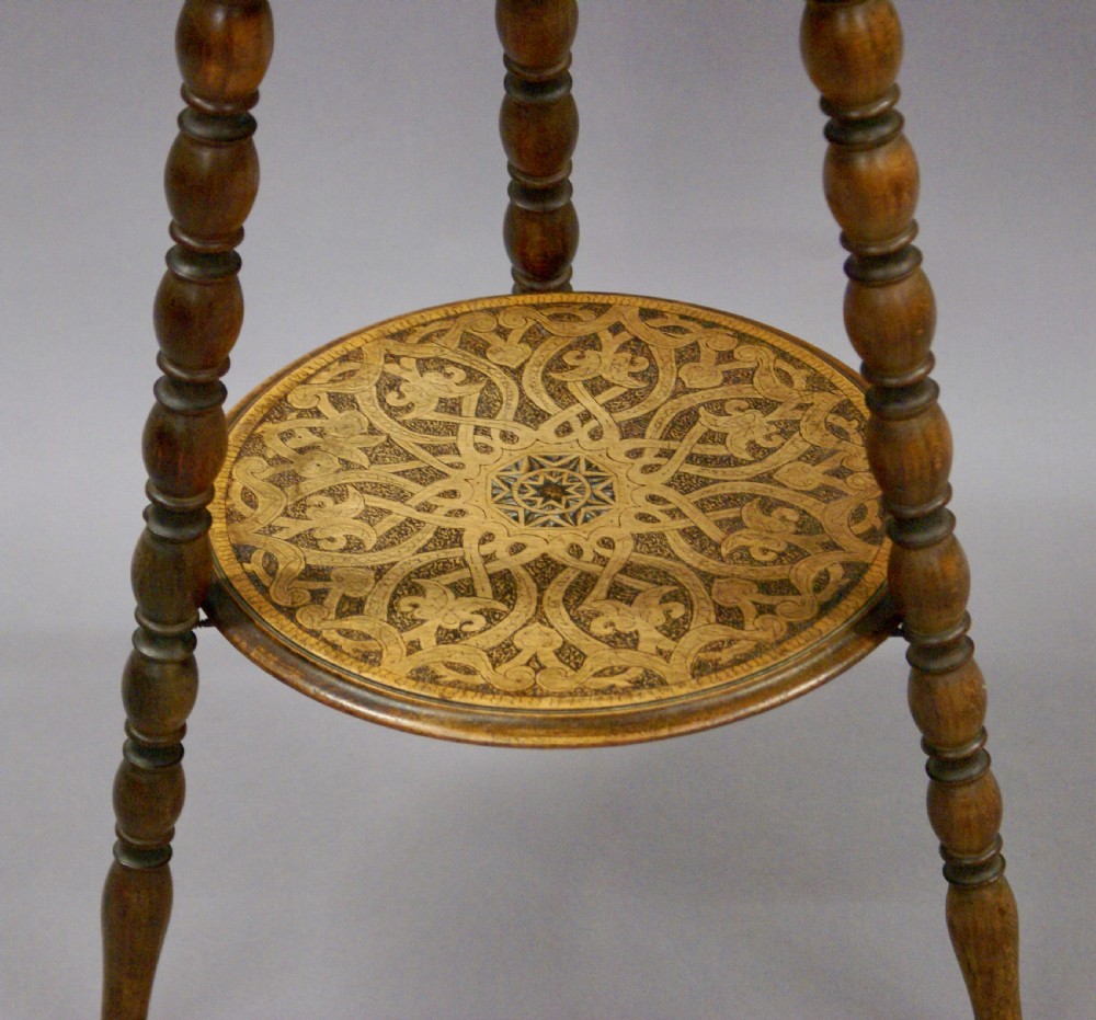 An interesting pen and poker work tripod table View III