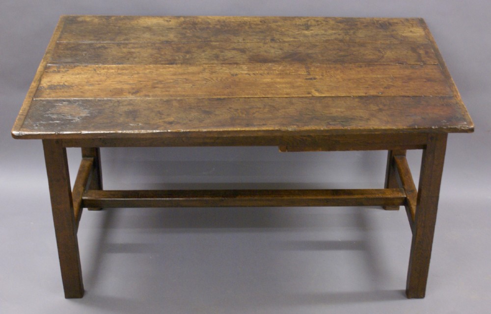 A small 18th century oak refectory table View III