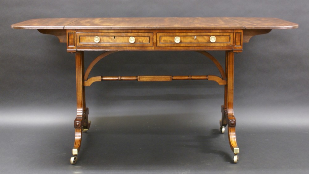 A fine Regency mahogany sofa table View II