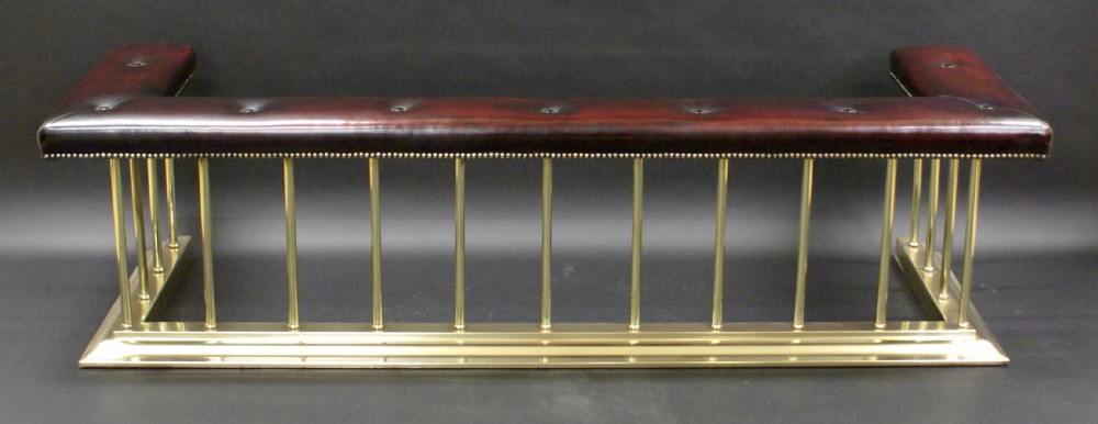 A very large Edwardian club fender View III