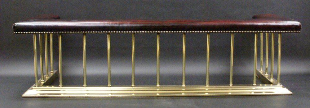 A very large Edwardian club fender View V