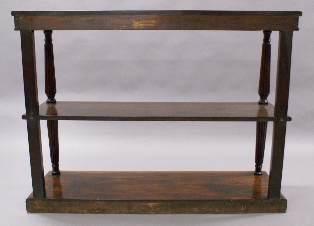 A Late Regency, Cuban mahogany console table in the manner of Gillows View VI